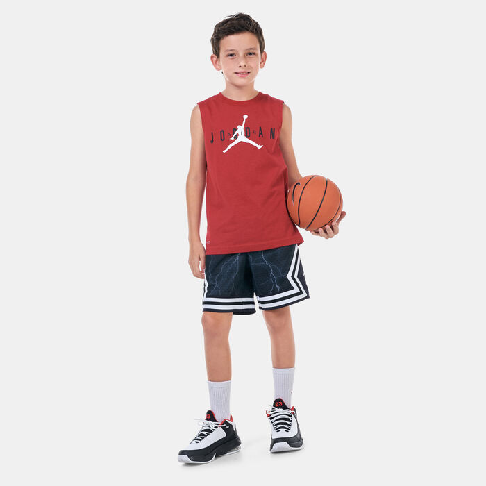 Jordan Kids' Jumpman Basketball Tank Top (Older Kids) Red image number 2