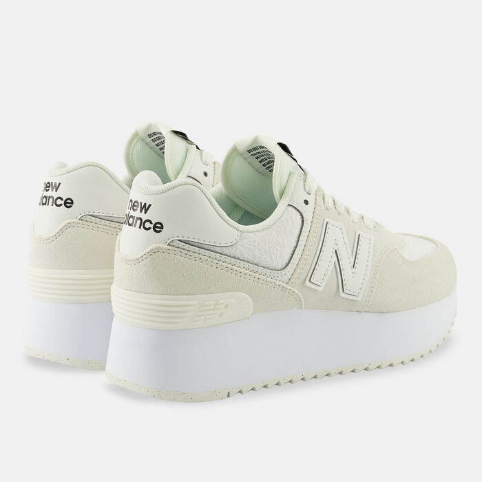New Balance Women's 574+ Shoes Beige New Balance Women's 574+ Shoes Beige image number 2