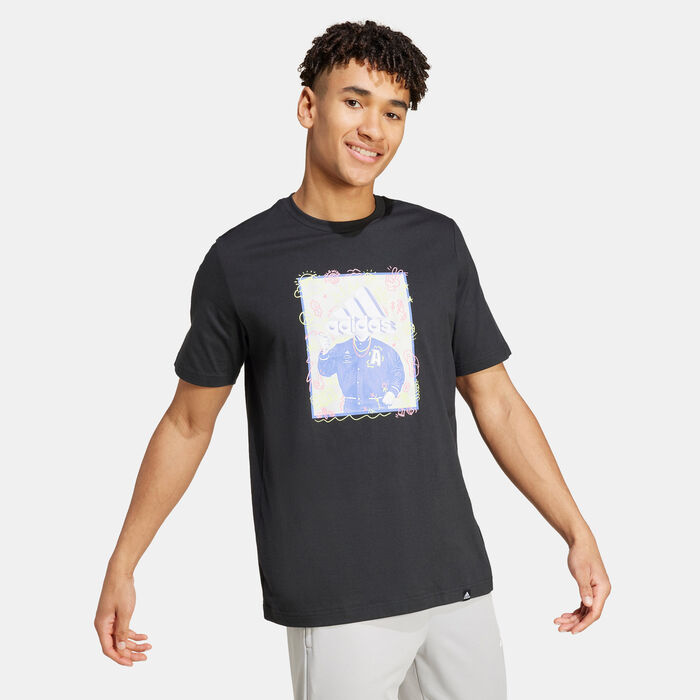 adidas Men's Doodle Graphic T-Shirt Black adidas Men's Doodle Graphic T-Shirt Black image number 2