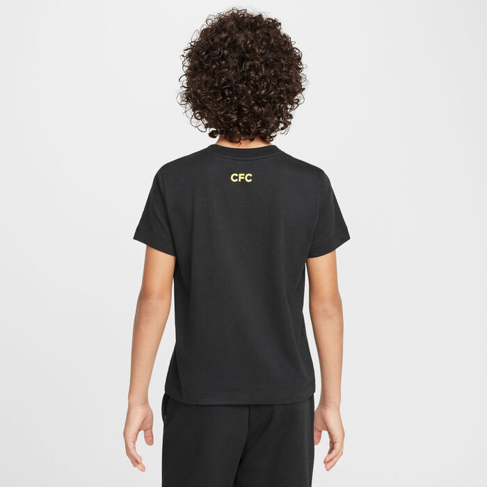 Nike Kids' Chelsea Football T-Shirt Black Nike Kids' Chelsea Football T-Shirt Black image number 1