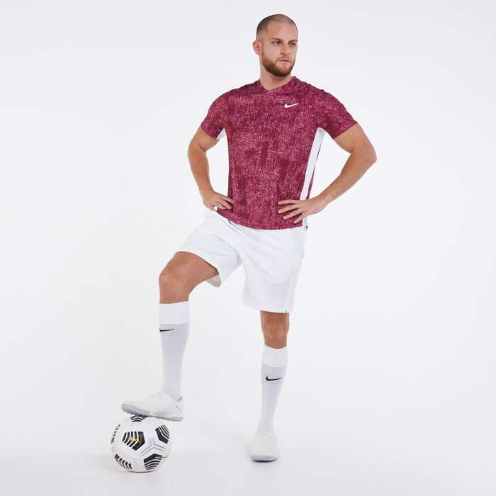 Nike Men's Court Dri-FIT Victory Printed Tennis T-Shirt Pink image number 2