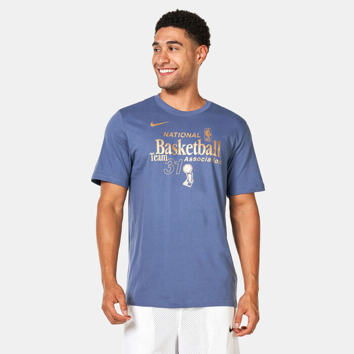 Nike Men's NBA Team 31 Basketball T-Shirt Blue Nike Men's NBA Team 31 Basketball T-Shirt Blue image number 0
