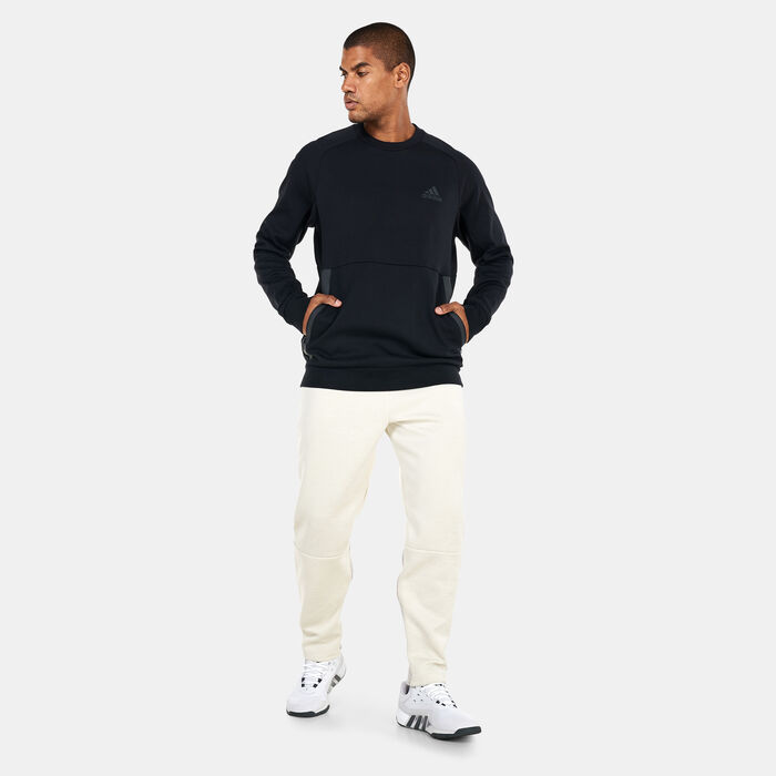 adidas Men's Designed for Gameday Crew Sweatshirt Black image number 2