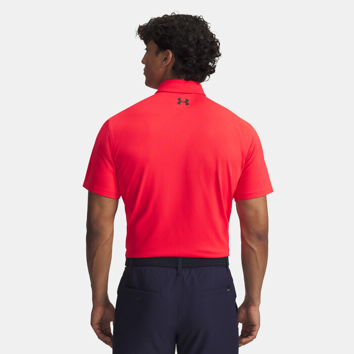 Under Armour Men's Tee To Green Golf Polo Shirt Red Under Armour Men's Tee To Green Golf Polo Shirt Red image number 1