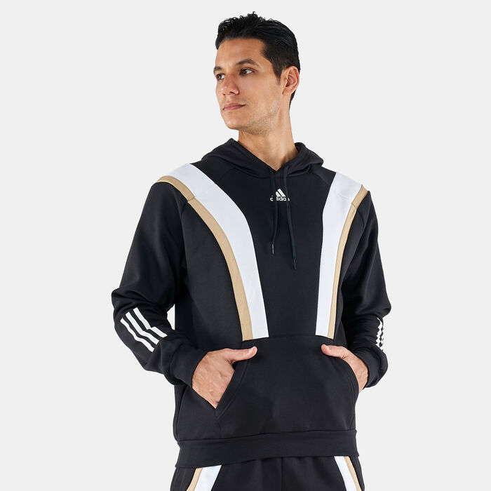 adidas Men's Sportswear Fleece Hoodie Black image number 0