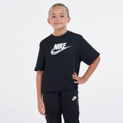 Nike Kids' Sportswear Boxy T-Shirt Black Nike Kids' Sportswear Boxy T-Shirt Black