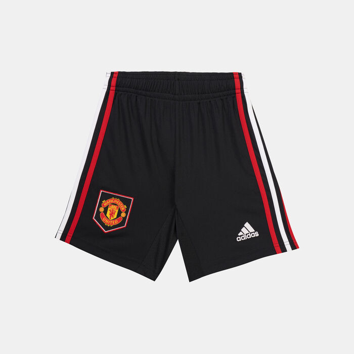 adidas Kids' Manchester United Away Shorts - 2022/23 Black image number 0