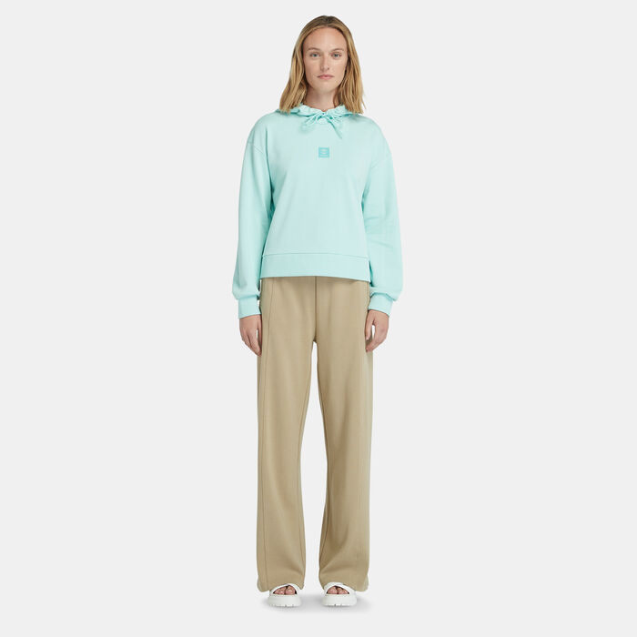 Timberland Women's Stack Logo Hoodie Blue Timberland Women's Stack Logo Hoodie Blue image number 2