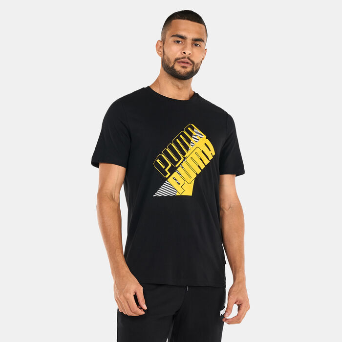 PUMA Men's Power Logo T-Shirt Black PUMA Men's Power Logo T-Shirt Black image number 0