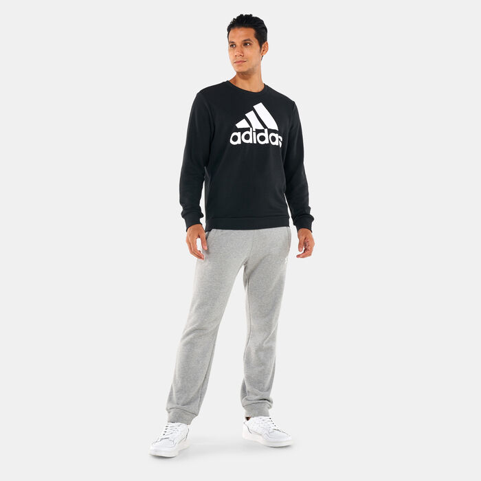 adidas Men's Essential Big Logo Sweatshirt Black adidas Men's Essential Big Logo Sweatshirt Black image number 2
