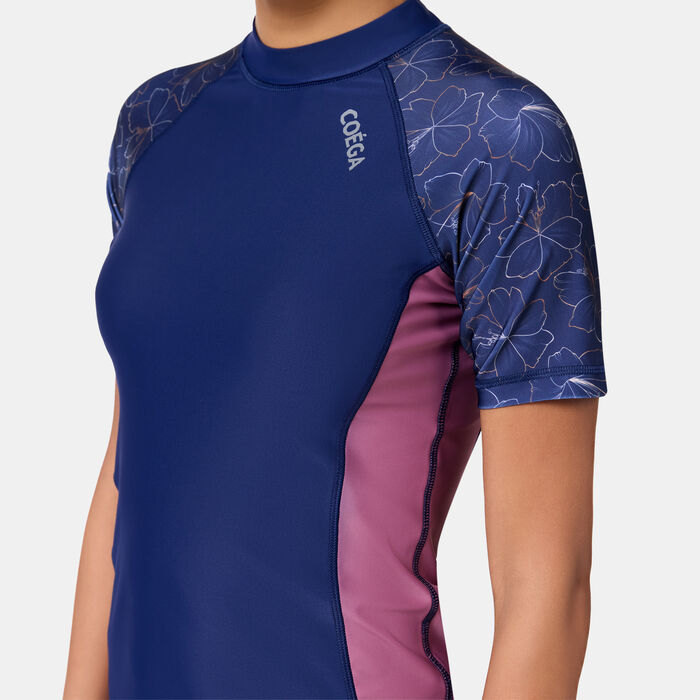 COEGA Women's Swimming Rashguard Blue COEGA Women's Swimming Rashguard Blue image number 3