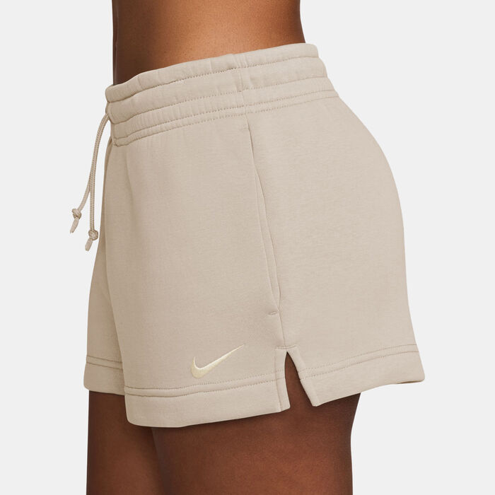Nike Women's Sportswear Phoenix Fleece Shorts Ivory image number 2