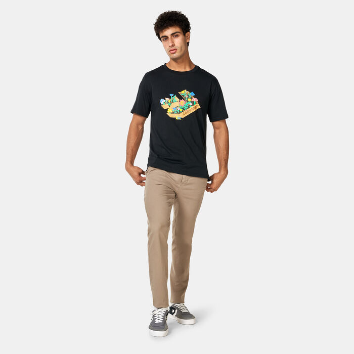 Converse Men's Star Chevron Herb Garden T-Shirt Black image number 2