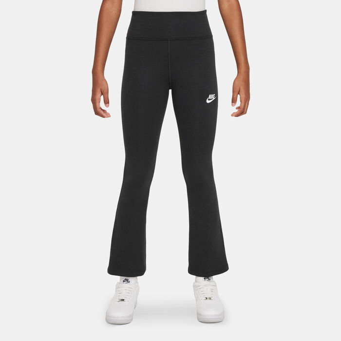 Nike Kids' Sportswear Classic High-Waisted Flared Leggings Black Nike Kids' Sportswear Classic High-Waisted Flared Leggings Black image number 0