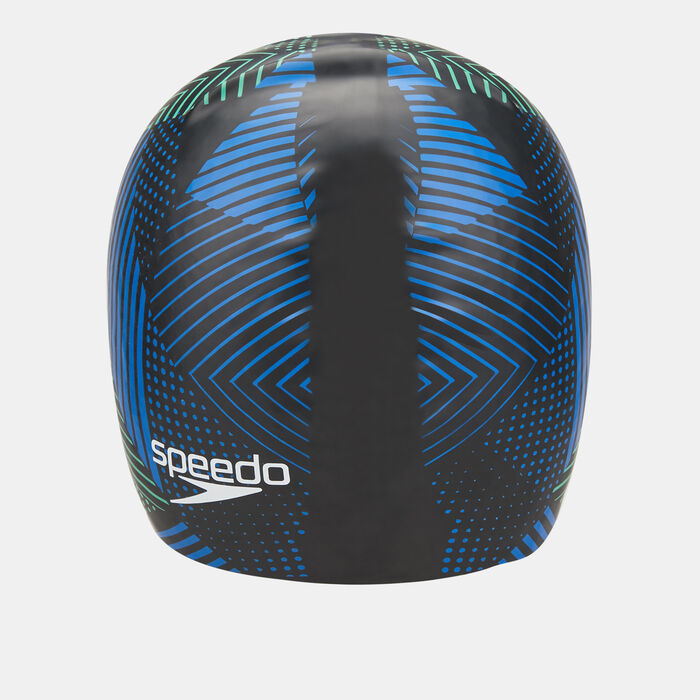 Speedo Reversible Moulded Swimming Cap Black Speedo Reversible Moulded Swimming Cap Black image number 1