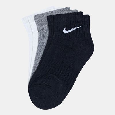 Nike Everyday Cushion Ankle Socks (3 Pairs) Grey