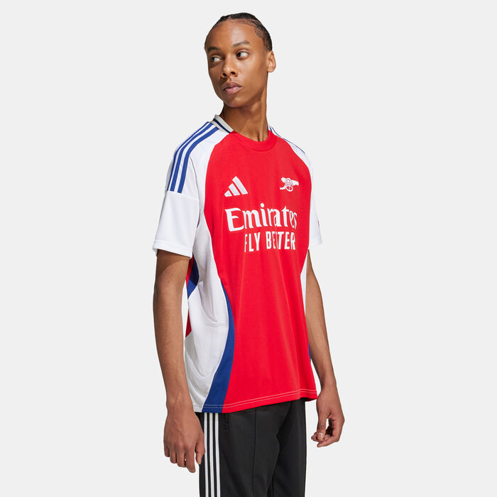 adidas Men's Arsenal Replica Home Football Jersey - 2024/25 White adidas Men's Arsenal Replica Home Football Jersey - 2024/25 White image number 3