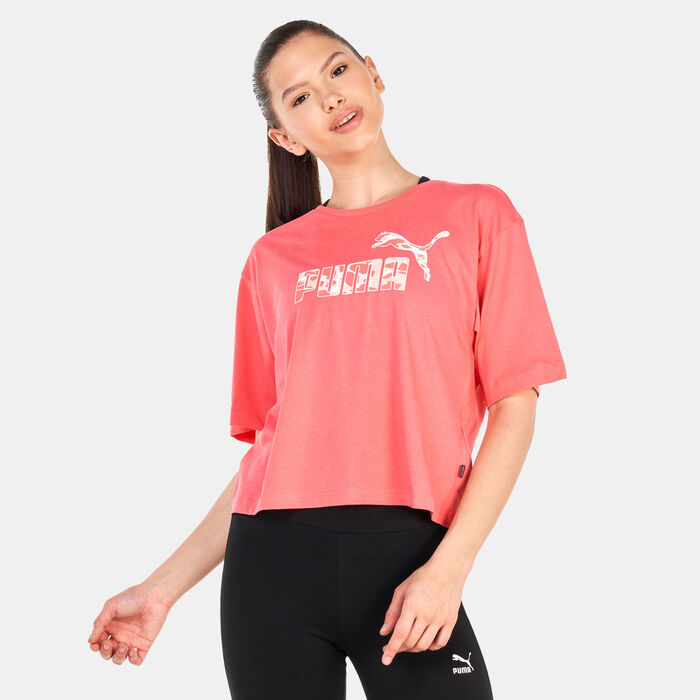 PUMA Women's Summer Splash Graphic T-Shirt Pink PUMA Women's Summer Splash Graphic T-Shirt Pink image number 0