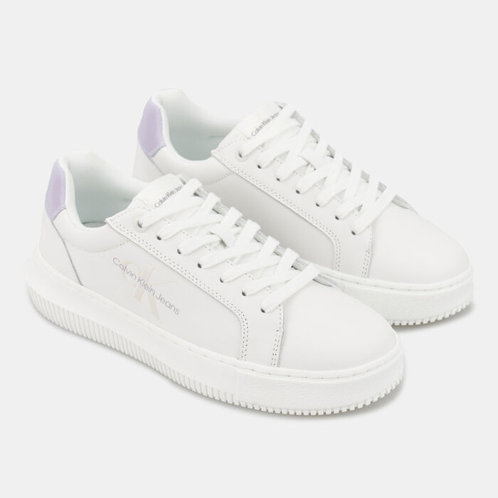 Calvin Klein Women's Leather Platform Shoe White Calvin Klein Women's Leather Platform Shoe White image number 1