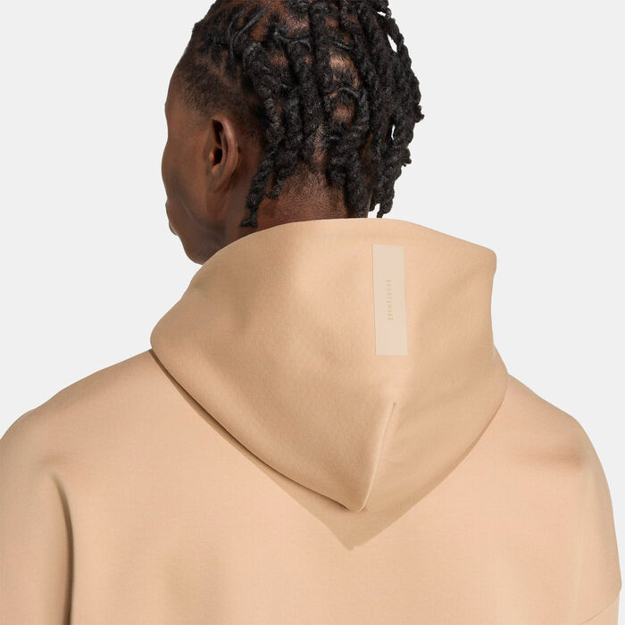 adidas Men's Z.N.E. Full-Zip Hoodie Brown adidas Men's Z.N.E. Full-Zip Hoodie Brown image number 4