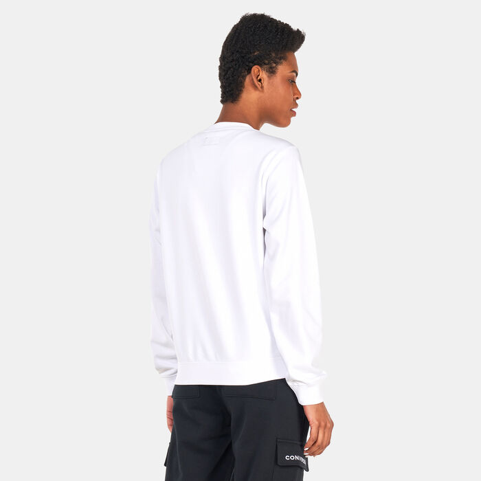 Converse Women's Radiating Love Graphic Sweatshirt White Converse Women's Radiating Love Graphic Sweatshirt White image number 1