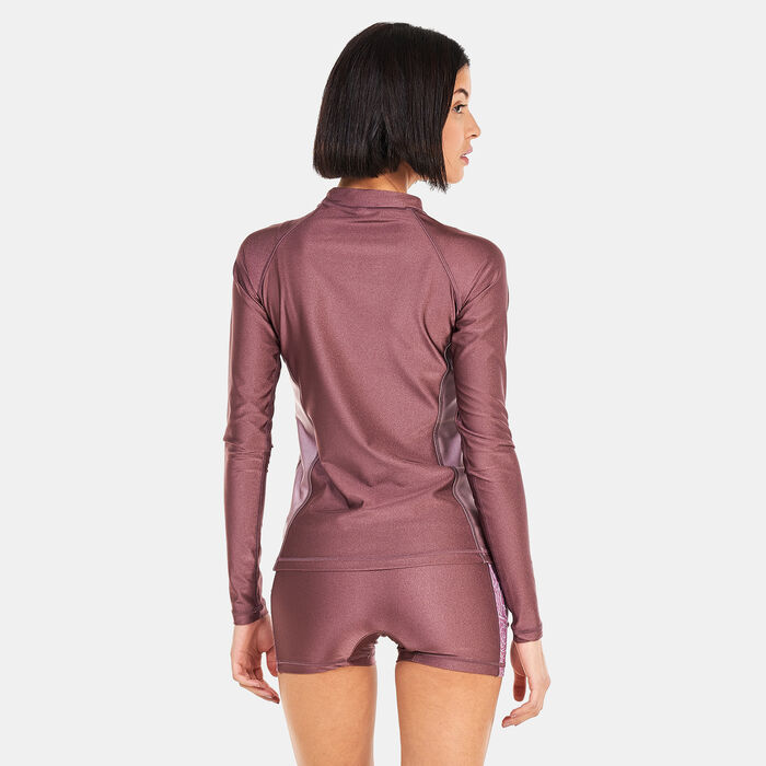 COEGA Women's Long-Sleeves Rashguard Top Pink COEGA Women's Long-Sleeves Rashguard Top Pink image number 1