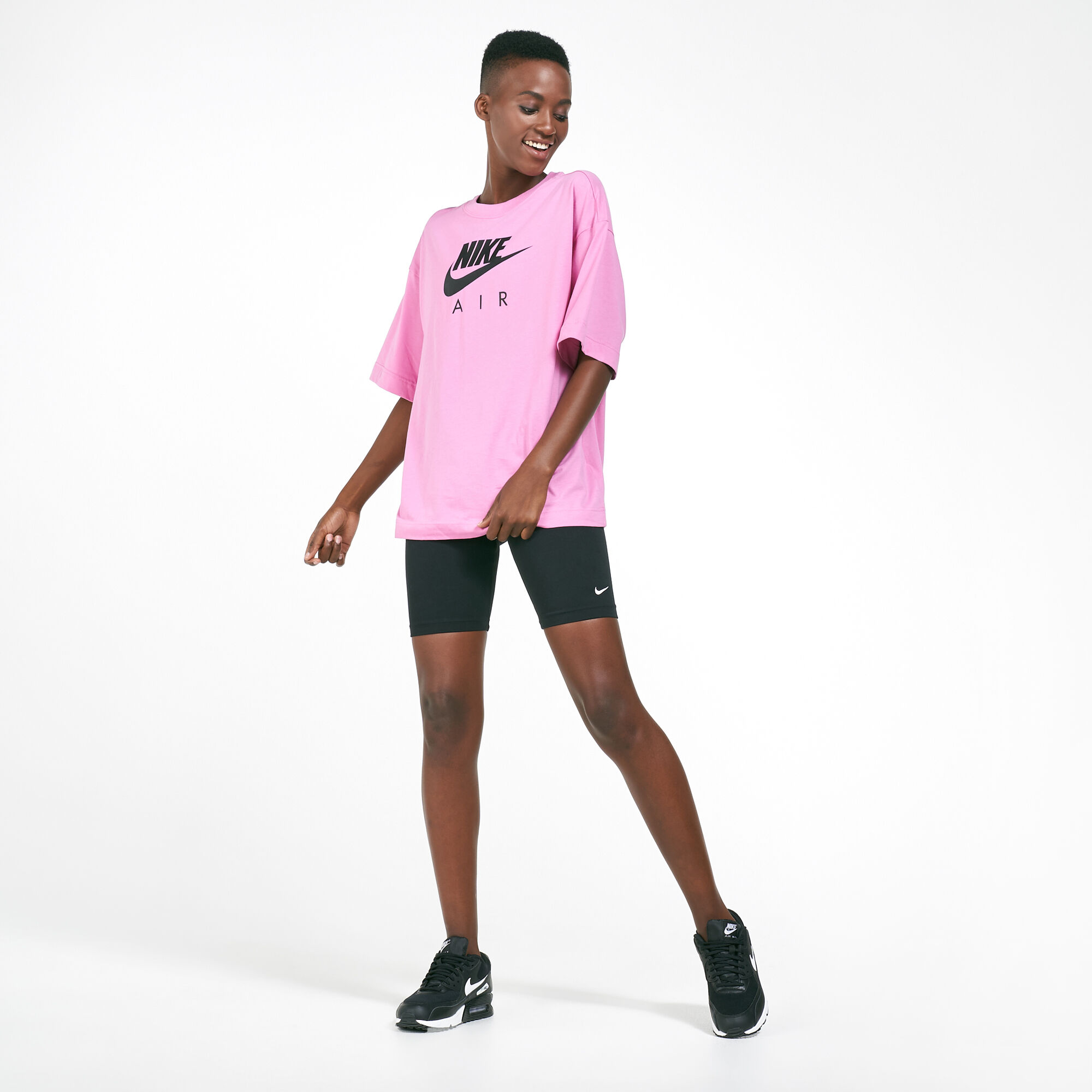 Nike leg a sales see shorts pink
