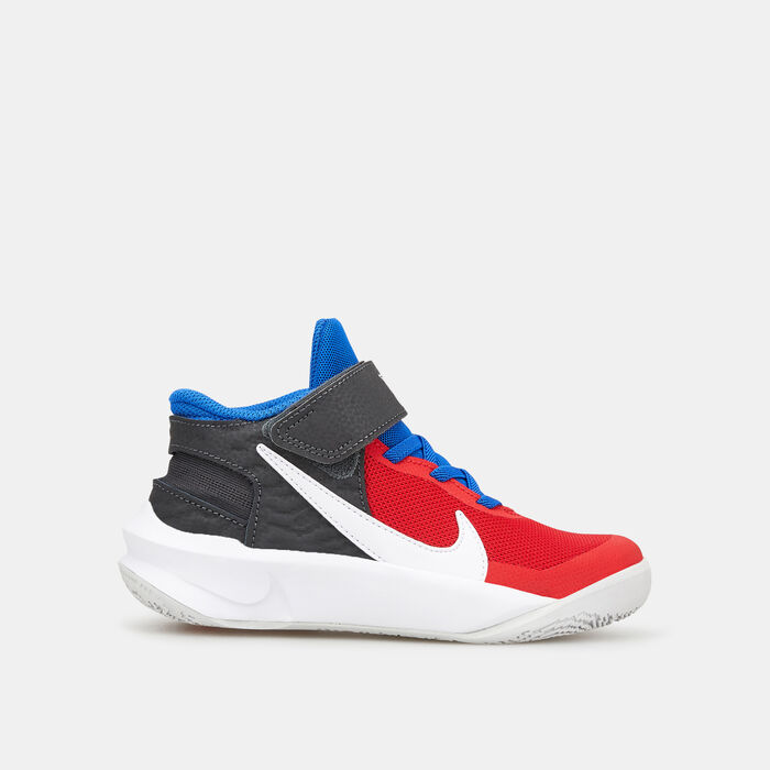 Nike Kids' Team Hustle D10 FlyEase Shoe Black Nike Kids' Team Hustle D10 FlyEase Shoe Black image number 0