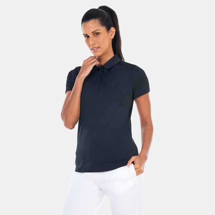 Under Armour Women's UA Playoff Polo Shirt Black image number 0
