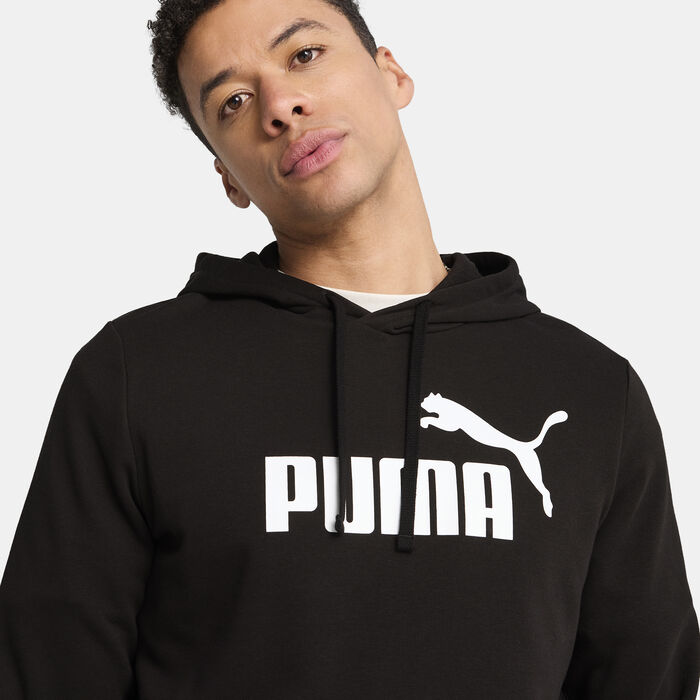 PUMA Men's Essentials No.1 Logo Hoodie Black PUMA Men's Essentials No.1 Logo Hoodie Black image number 4