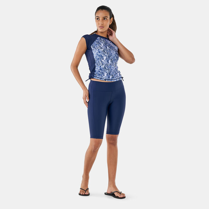 COEGA Women's Long Swimming Shorts Blue image number 2