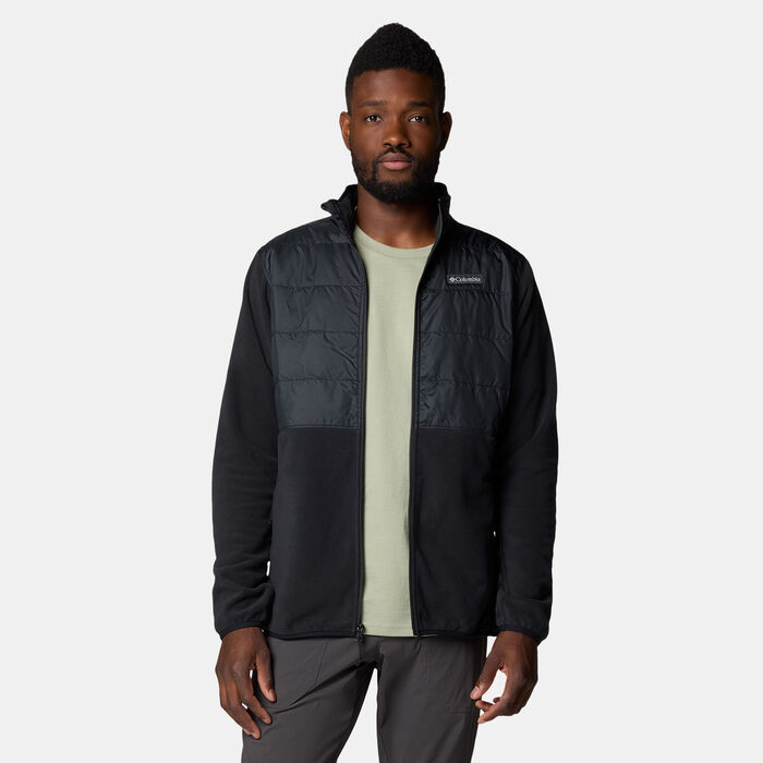 Columbia Men's Basin Butte II Hybrid Fleece Jacket Black Columbia Men's Basin Butte II Hybrid Fleece Jacket Black image number 4