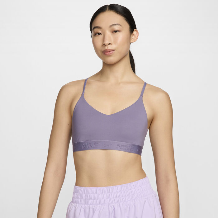 Nike Women's Indy Light-Support Training Sports Bra Grey Nike Women's Indy Light-Support Training Sports Bra Grey image number 0