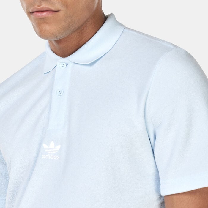 adidas Originals Men's Adicolor Classics Sports Polo Shirt Blue adidas Originals Men's Adicolor Classics Sports Polo Shirt Blue image number 3