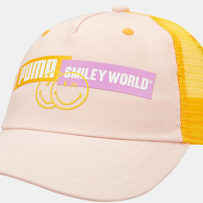 PUMA Kids' x SMILEYWORLD Baseball Cap Red PUMA Kids' x SMILEYWORLD Baseball Cap Red image number 2