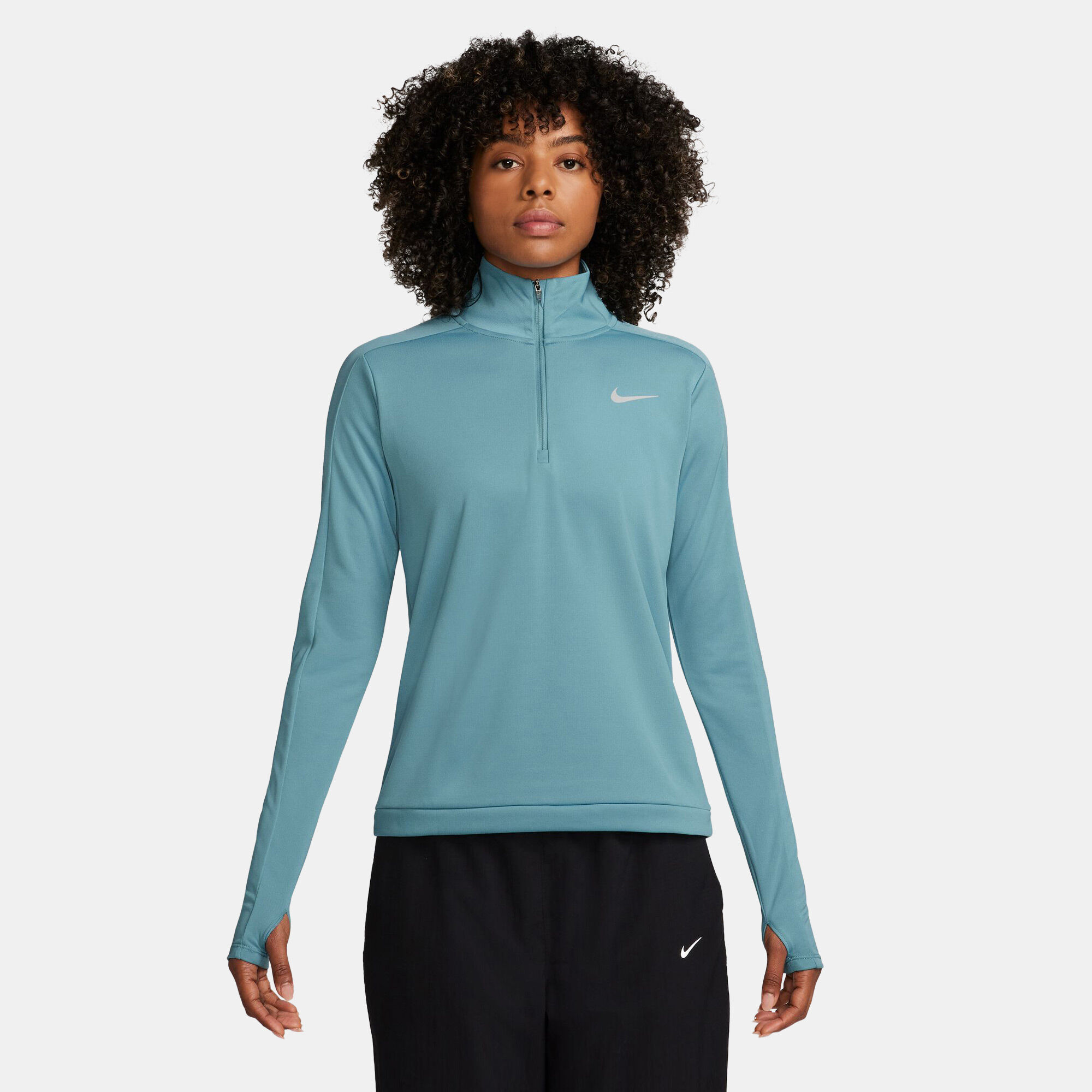 Nike women's quarter zip sweatshirt discount