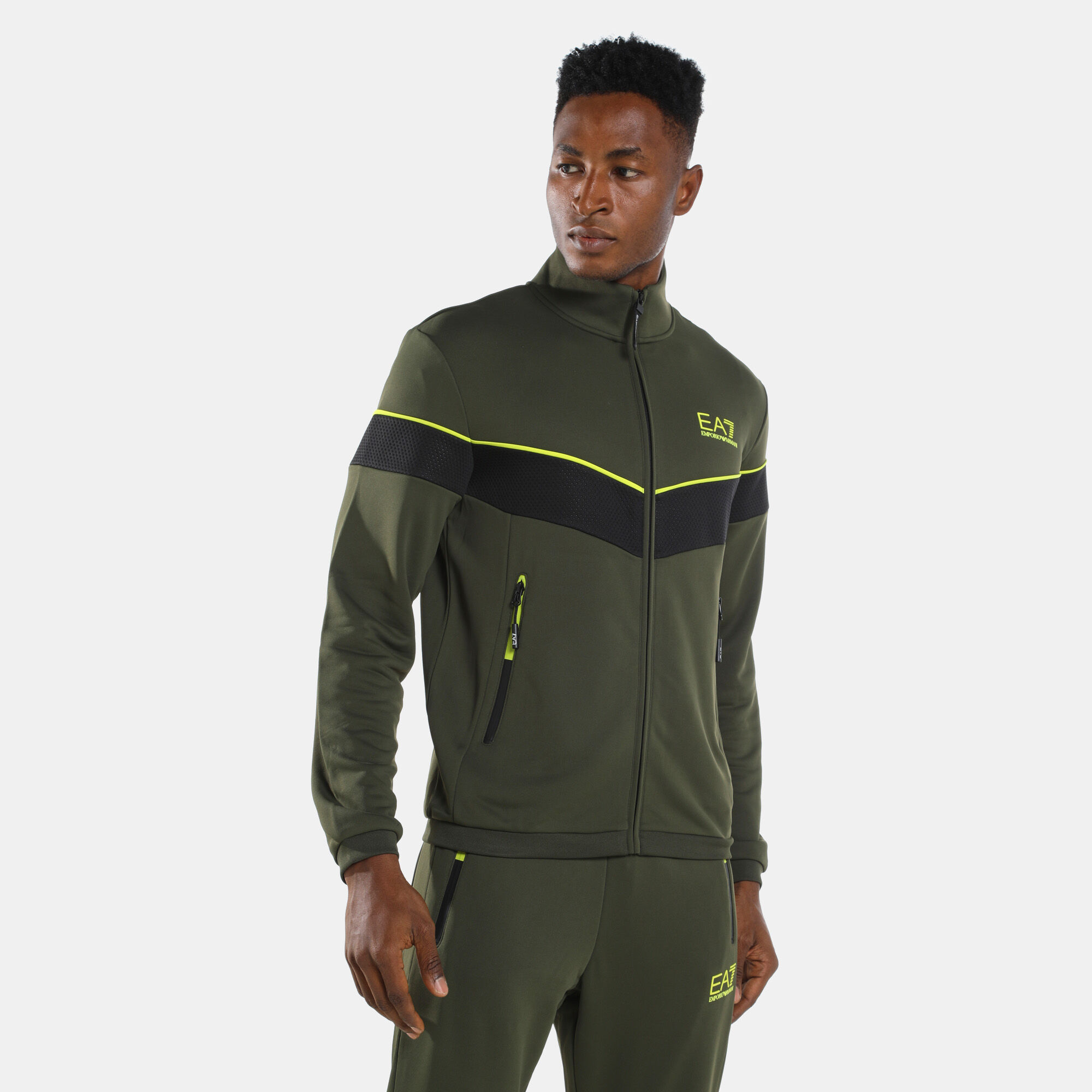 Green ea7 hotsell jacket