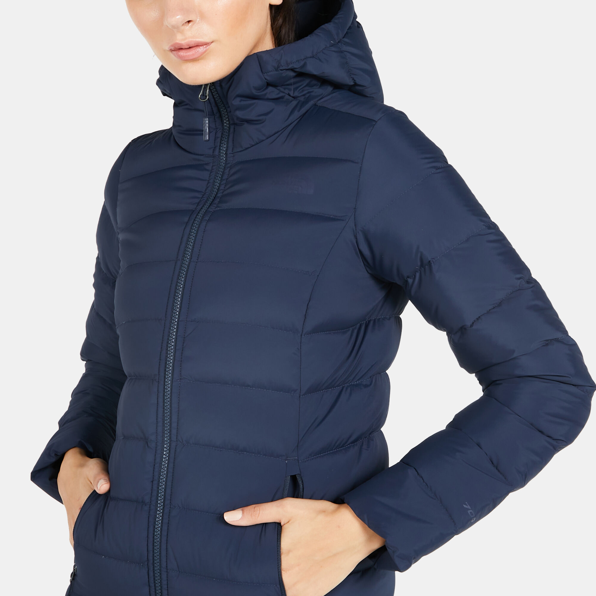 Women's stretch discount down hoodie