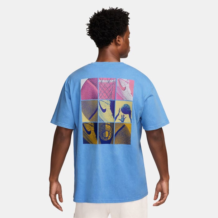 Nike Men's Max90 Basketball Graphic T-Shirt Blue Nike Men's Max90 Basketball Graphic T-Shirt Blue image number 1