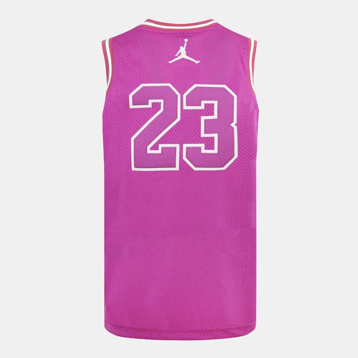Jordan Kids' 23 Jersey Top Pink Jordan Kids' 23 Jersey Top Pink image number 1