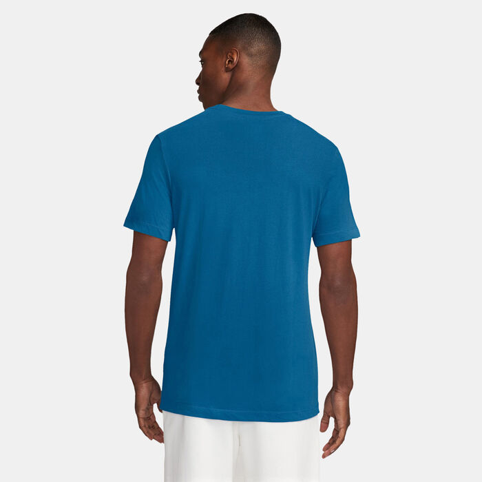 Jordan Men's Dri-FIT Jumpman T-Shirt Blue Jordan Men's Dri-FIT Jumpman T-Shirt Blue image number 1