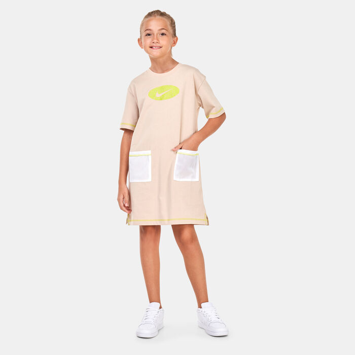 Nike Kids' Sportswear Icon Clash Jersey Dress (Older Kids) White image number 0