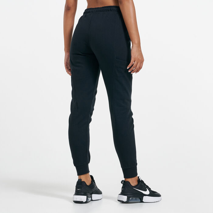 NWT New Nike DJ1060-010 Women Sportswear 7/8 Fleece Training Pants Black  Size M