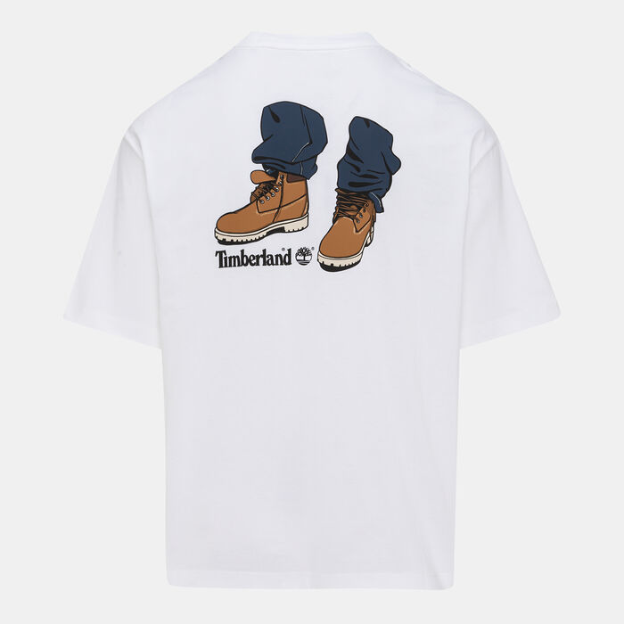 Timberland Men's My Boots T-Shirt White Timberland Men's My Boots T-Shirt White image number 1