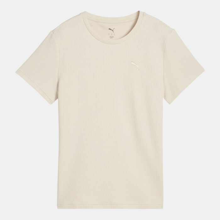 PUMA Women's HER T-Shirt Beige PUMA Women's HER T-Shirt Beige image number 0