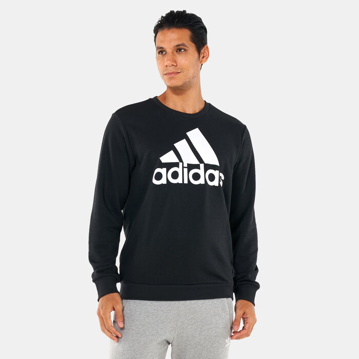 adidas Men's Essential Big Logo Sweatshirt Black adidas Men's Essential Big Logo Sweatshirt Black image number 0