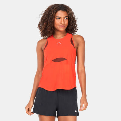 Nike Women's Air Dri-FIT Running Tank Top Red
