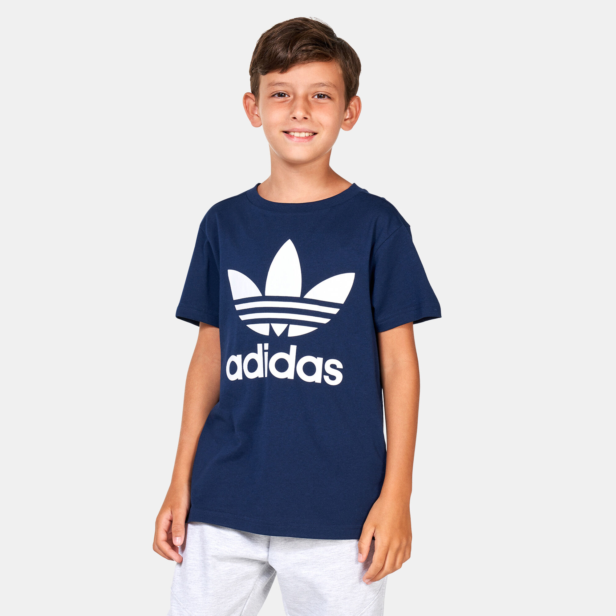 Kids Trefoil T Shirt Older Kids Blue adidas Originals in KSA SSS