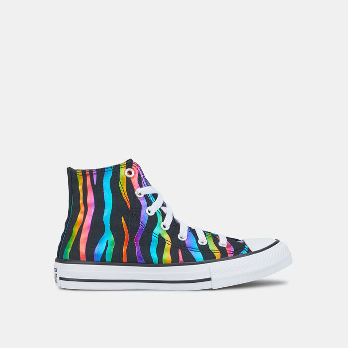 Kids' Chuck Taylor All Star Zebra Foil Hi Unisex Shoe Kids' Chuck Taylor All Star Zebra Foil Hi Unisex Shoe image number 0