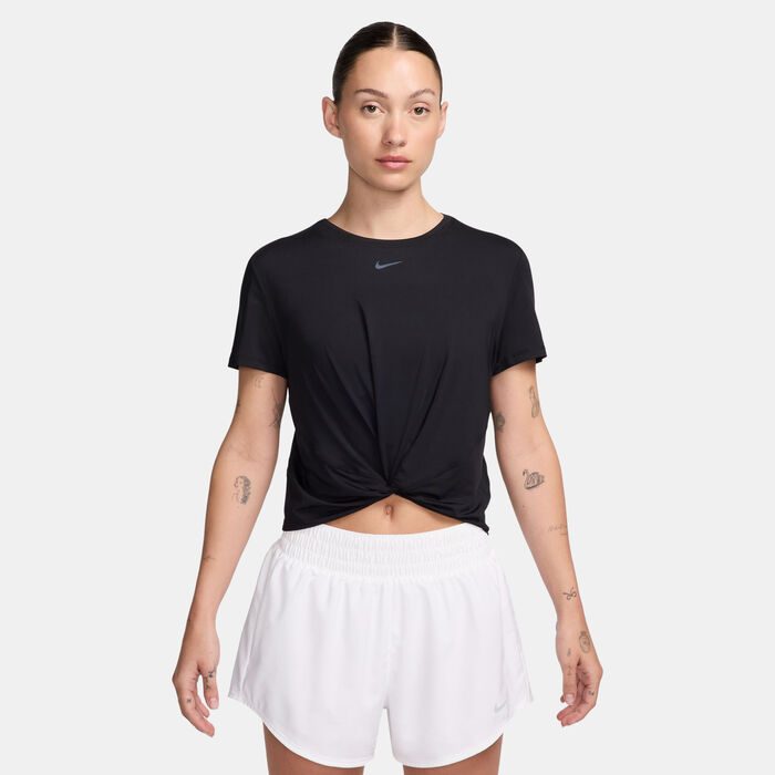 Nike Women's One Classic Twist Top Black image number 0